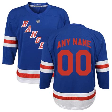 New York Rangers Infant Red Home Replica Custom Jersey