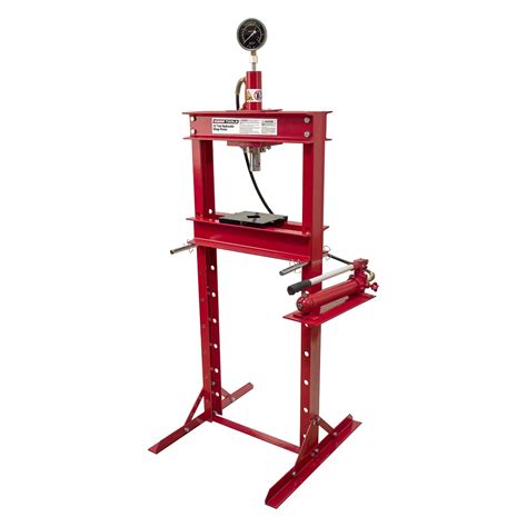 Oem Tools Ton Hydraulic Shop Press With Gauge Toolsid