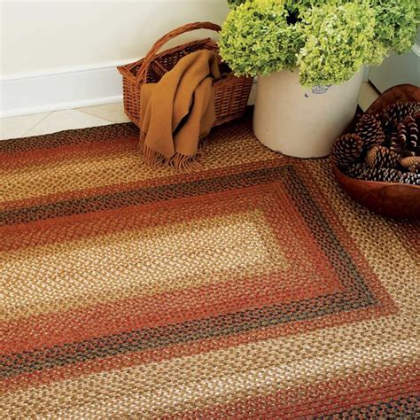 Country Style Braided Jute Rugs Ebony Braided Jute Rug Braided