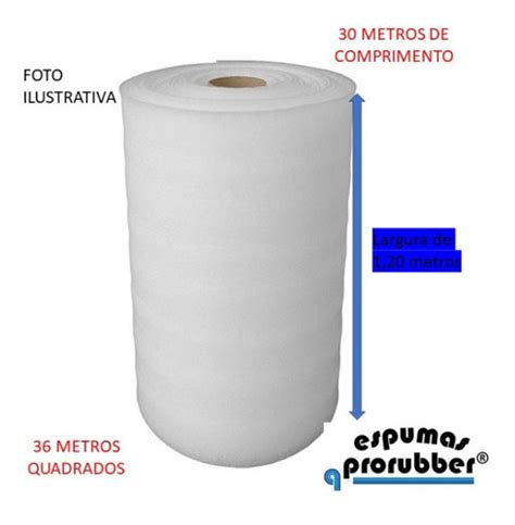 Manta Polietileno Expandido 1mm Embalagem Espuma 30 Mts