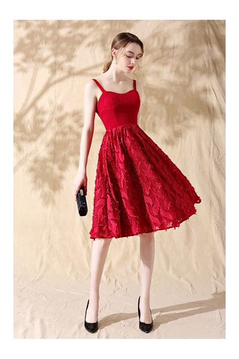 Short Aline Burgundy Red Homecoming Dress With Straps 6498