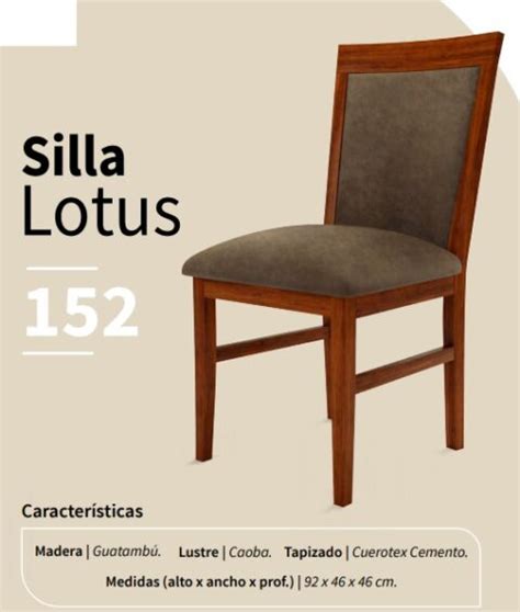 SILLA O SILLON LOTUS La Muebleria Rosario