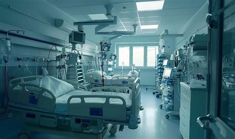 Icu Room In Hospital Premium Ai Generated Image