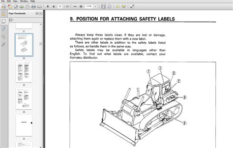 Komatsu D E P D Ex Px Bulldozer Operation Maintenance Manual