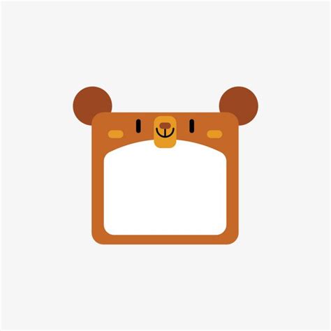 Brown Bear Border PNG Images, Bear Vector, Border Vector, Brown PNG ...