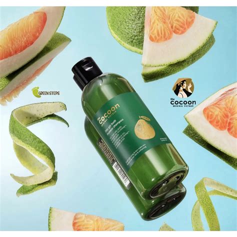 Cocoon Vn Greensteps Sg Pomelo Shampoo Ml Reduce Hair Fall