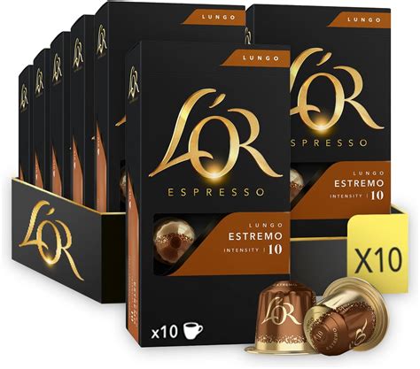 L Or Espresso Caf Capsules Lungo Estremo Intensit