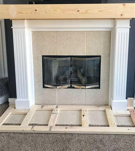 How To Build A Raised Fireplace Hearth Design To Build Build A