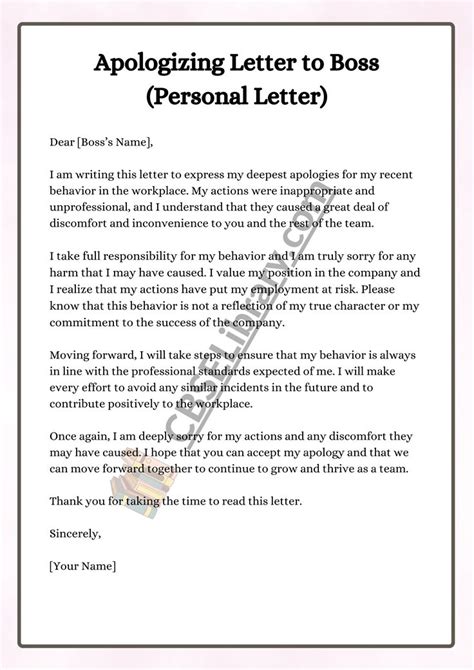 Apology Letter Format Samples And How To Write An Apology Letter