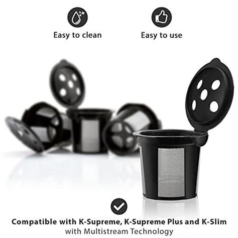 4 Reusable K Cups For Keurig K Supreme K Supreme Plus And K Slim With Multistrea Ebay