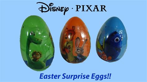 Disney Pixar Easter Surprise Eggs The Good Dinosaur Zootopia