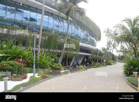 Forest City, in Johor Bahru, Malaysia. Model of project in showroom ...