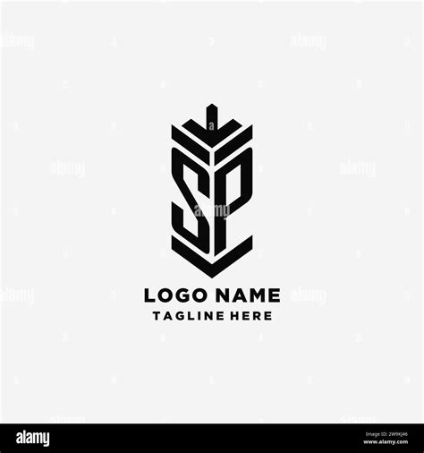 Initials Sp Shield Logo Design Creative Monogram Logo Inspiration