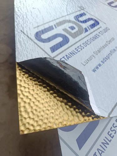 Stainless Steel Gold Hairline Finish Honeycomb Sheets By Sds