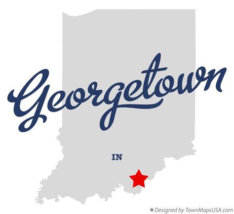 Map of Georgetown, Floyd County, IN, Indiana