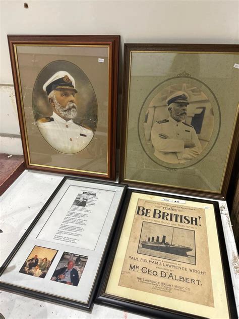 Sold At Auction R M S Titanic Memorabilia Inc 2 X Framed Portraits Of