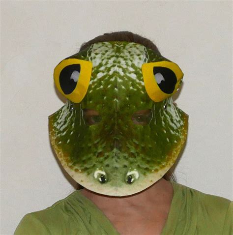 Frog Mask Halloween Mask Animal Mask Masquerade Mask Etsy