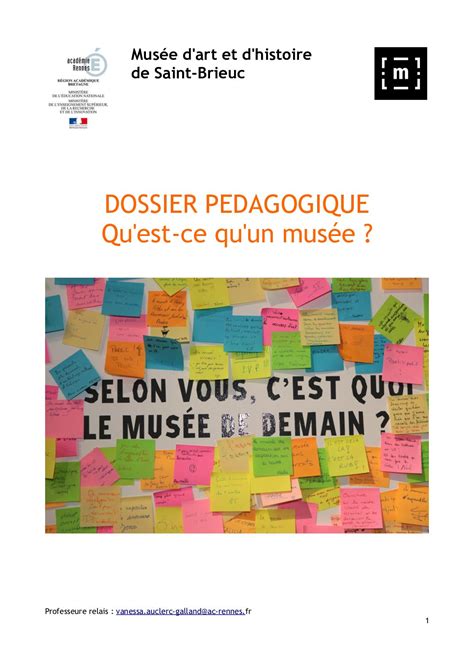 Calam O Dossier P Dagogique Qu Est Ce Qu Un Musee