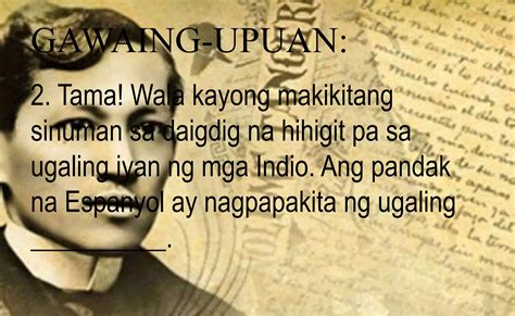 Filipino Noli Me Tangere Kabanata Nakikilala Ang Mga Tauhan