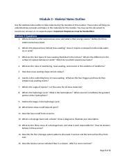 Module 3 Skeletal Notes Outline Revised Docx Module 3 Skeletal