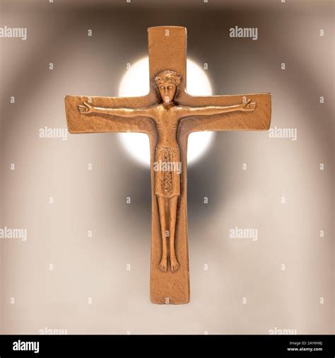 Old christian altar cross Stock Photo - Alamy