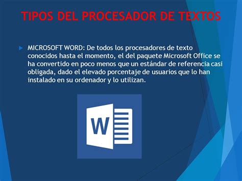 Tipos De Procesadores De Texto