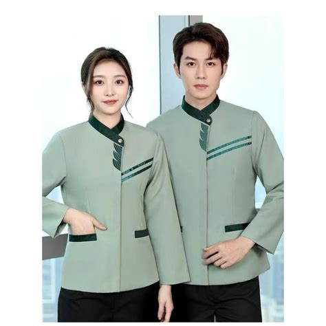 Cleaning Overalls Longshort Sleeved Unisex Hotel Housekeeping Waiter Uniform Floor Cleaning