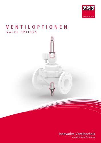 Ventiloptionen Gsr Ventiltechnik Gmbh Co Kg Pdf Katalog