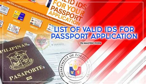 Listahan Ng Mga Valid Ids Para Sa Passport Application Brownmanoverseas