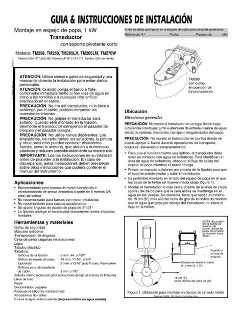 instrucciones de instalación guia Airmar Technology Corporation