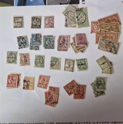 Maroc Lot De Timbres Types Blanc Mouchon Merson Taxe Colis