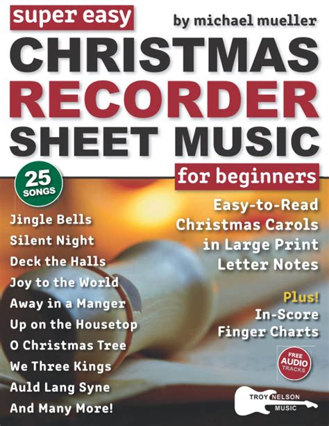 Buy Super Easy Christmas Recorder Sheet Music for Beginners: 25 ...