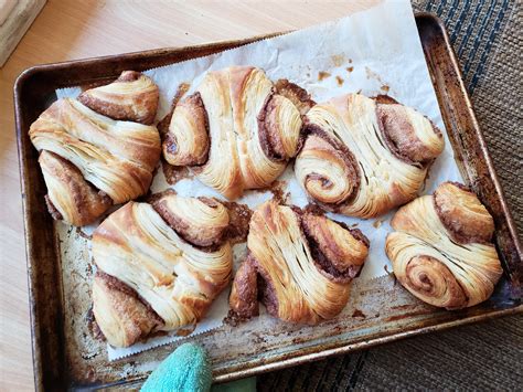 Franzbrötchen the northern German version of a cinnamon roll And my