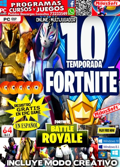 Fortnite Temporada 10 5 Dvds En EspaÑol