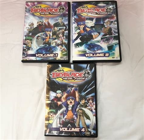 Beyblade Metal Fusion Volume 1 2 4 Anime DVD Bundle TV Home