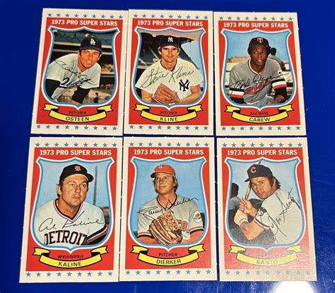 1973 Kelloggs Baseball Card Pro Super Stars Complete Set 1 54 NM MT