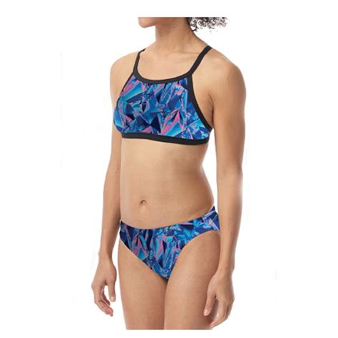 Tyr Durafast Elite Crystalized Dimaxback Work Out Bikini Navy Pink Shop Today Get It Tomorrow