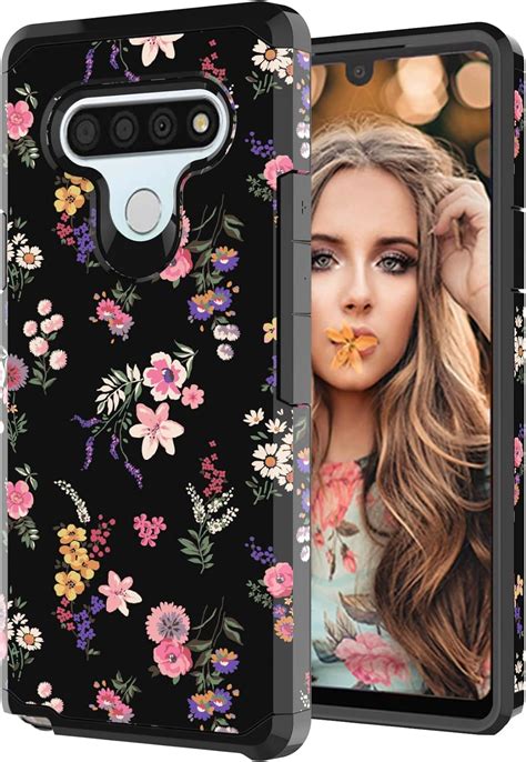 Mgah Phone Case Compatible With Lg Stylo 6 Case With Flowers Lg Stylo 6 Case Heavy