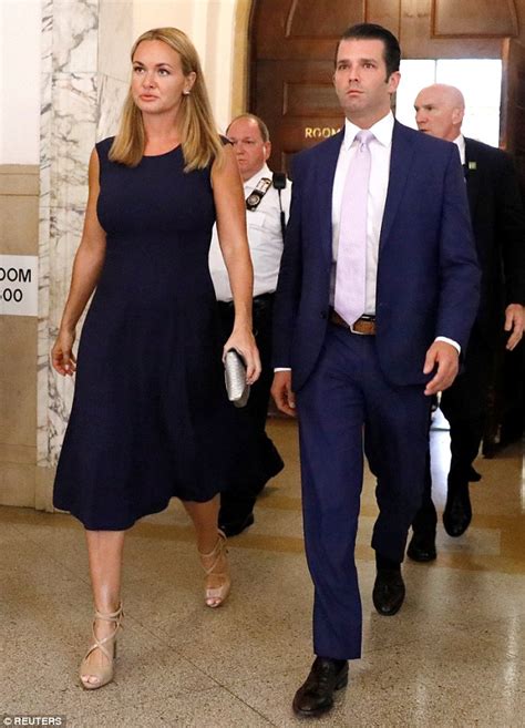 Donald Trump Jr and wife Vanessa arrive together at divorce court ...