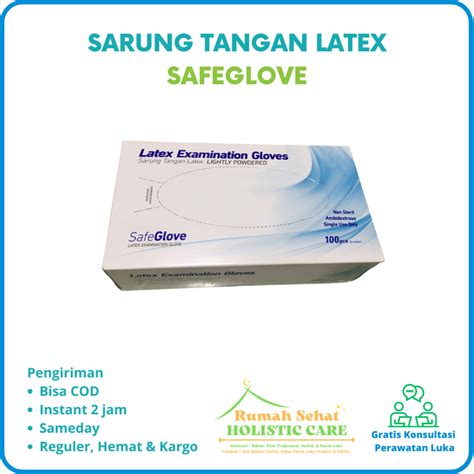 Jual Sarung Tangan Latex Examination Gloves Safeglove Shopee Indonesia