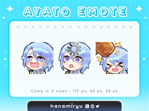 Ayato Kamisato Emotes Pack Cry Loading Smug Genshin Impact