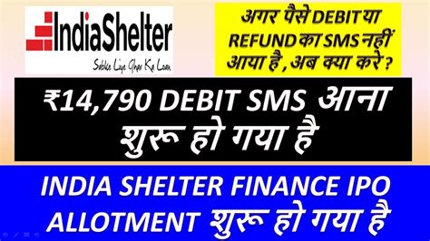 India Shelter IPO Allotment Status Update India Shelter IPO Allotment