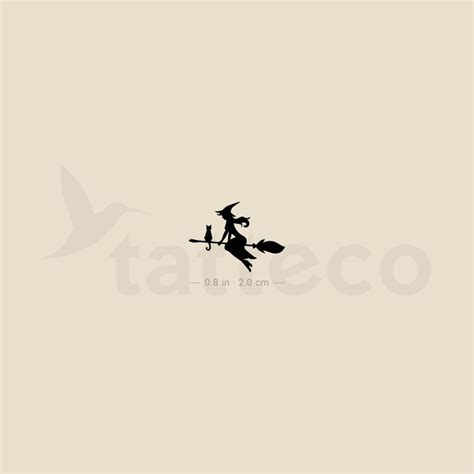 Flying Witch Temporary Tattoo - Set of 3 – Tatteco