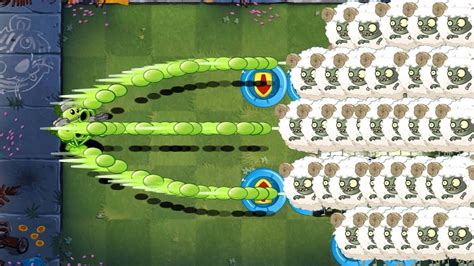 Pvz 2 100 Plants Vs 200 Zombies All Plants Level Middle Vs Lunar Imp Zombie Who Kill Fast