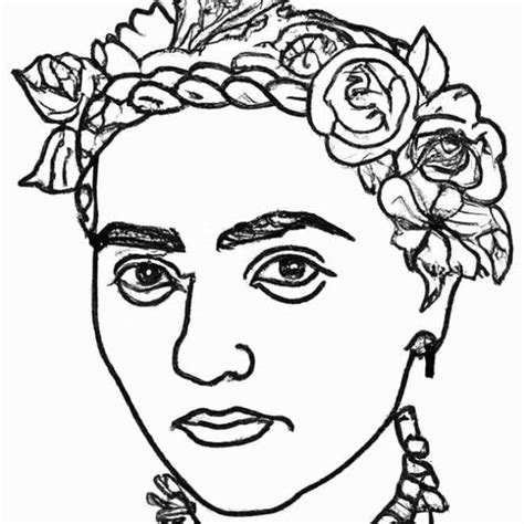 Desenhos De Frida Kahlo Para Imprimir E Colorir Pintar