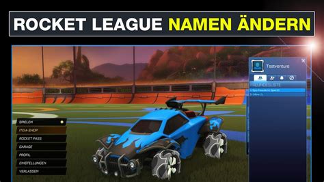 Rocket League Namen ändern Epic Games PLAYSTATION XBOX PC Namen