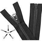 Amazon YaHoGa 2PCS 10 32 Inch Separating Jacket Zippers For