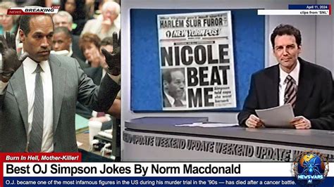 Best Oj Simpson Jokes Norm Mcdonald On Snl Rip Norm Newsr Video