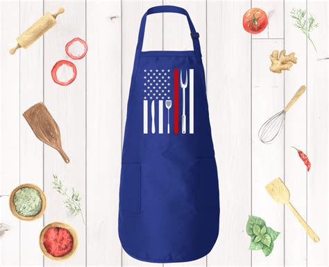 American Flag Kitchen Apron Usa Flag Apron Grilling Tools Apron Mens