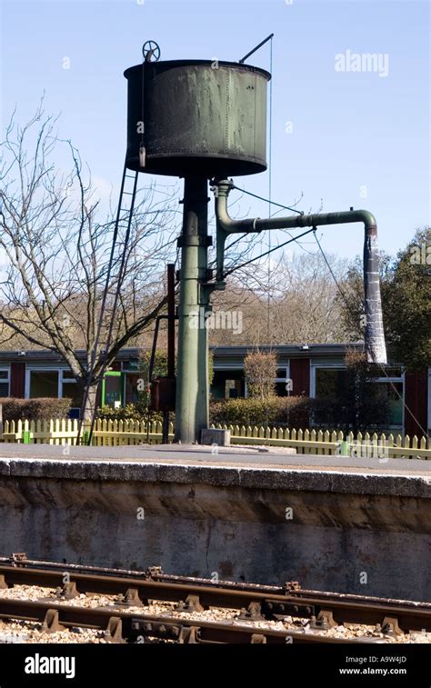 Steam Train Water Tower Stock Photo Alamy